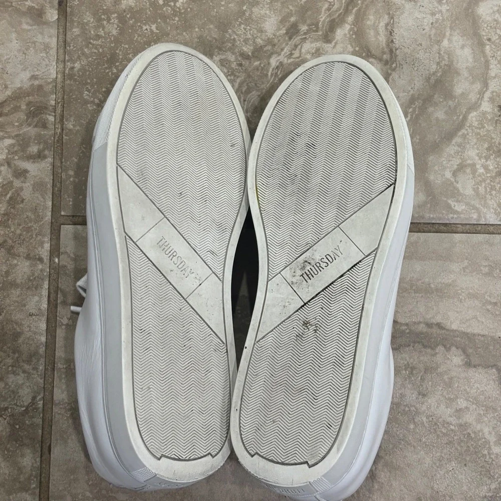 Thursday Boot Company Premier Low Top White Leather Sneakers Womens‎ 7.5